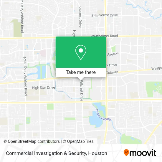 Commercial Investigation & Security map