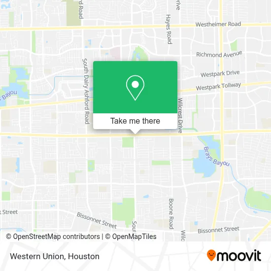 Western Union map