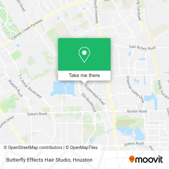 Butterfly Effects Hair Studio map