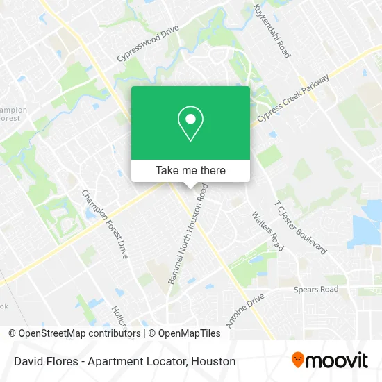 David Flores - Apartment Locator map