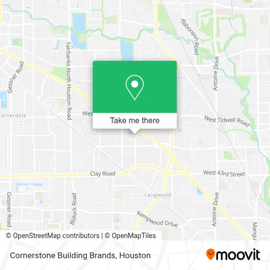 Cornerstone Building Brands map
