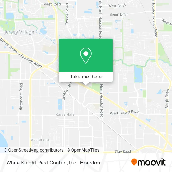White Knight Pest Control, Inc. map