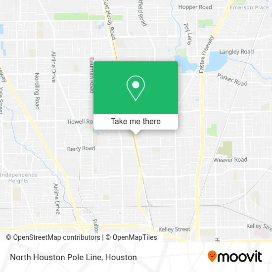 North Houston Pole Line map