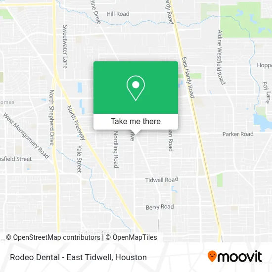 Rodeo Dental - East Tidwell map