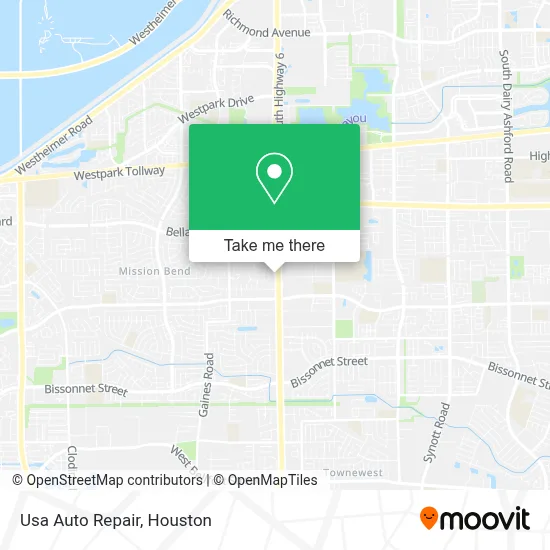 Usa Auto Repair map