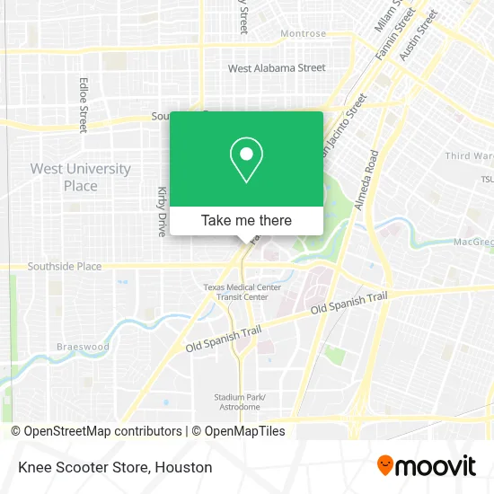 Knee Scooter Store map