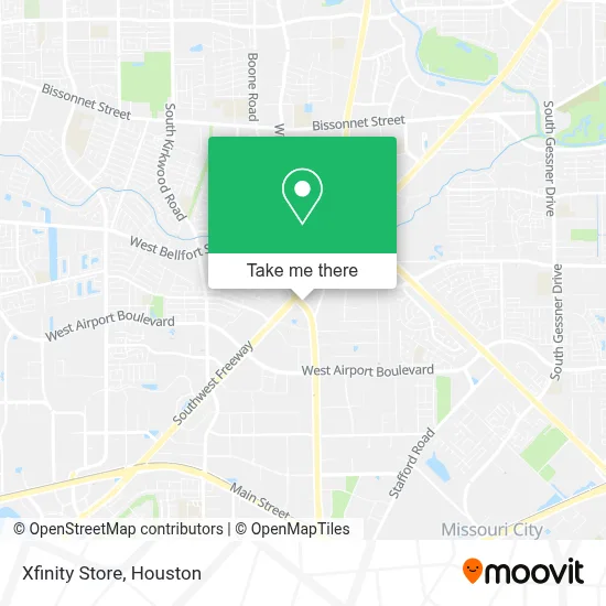 Mapa de Xfinity Store