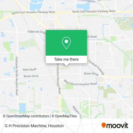 G H Precision Machine map