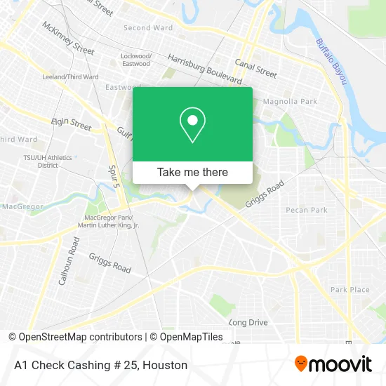 A1 Check Cashing # 25 map