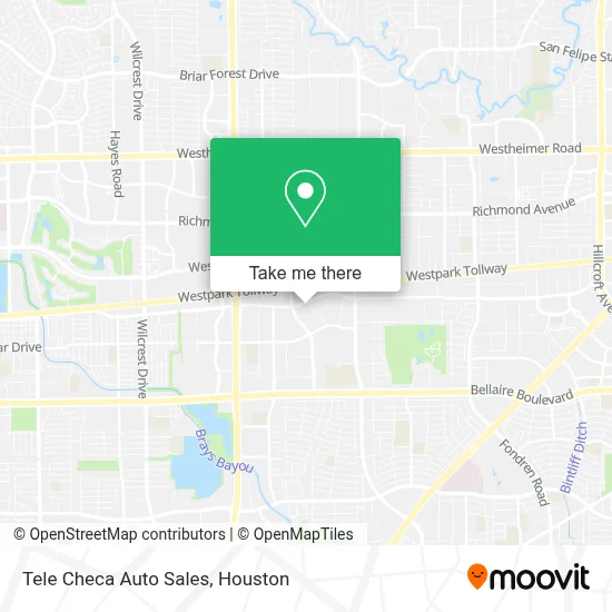 Tele Checa Auto Sales map