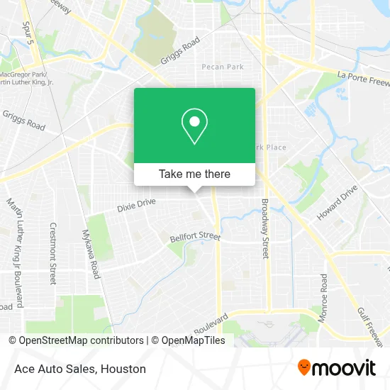 Ace Auto Sales map