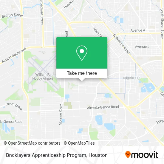 Bncklayers Apprenticeship Program map