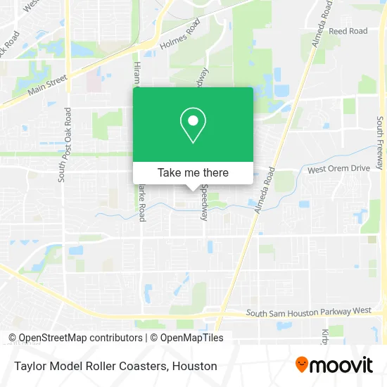 Taylor Model Roller Coasters map