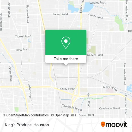 King's Produce map