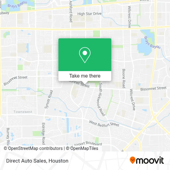 Direct Auto Sales map