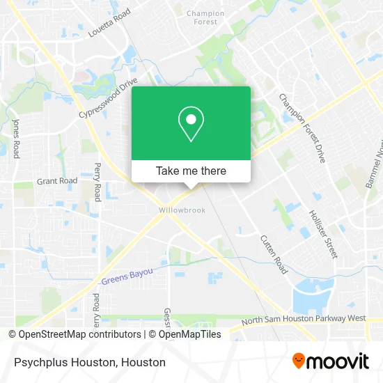 Psychplus Houston map