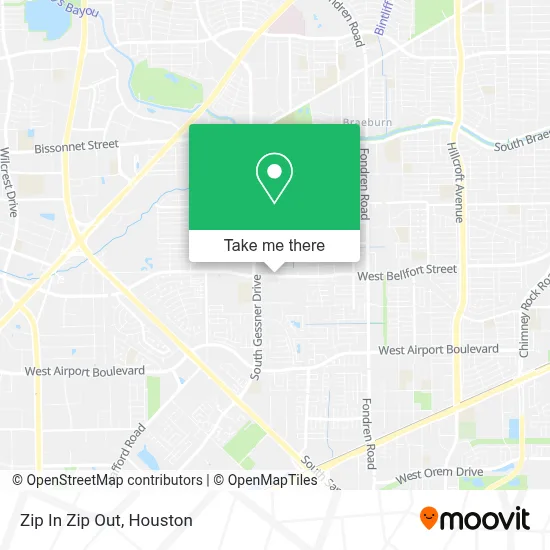 Zip In Zip Out map