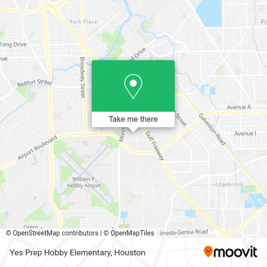Yes Prep Hobby Elementary map