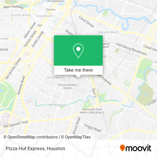 Pizza Hut Express map