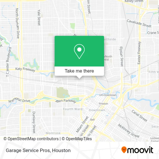 Garage Service Pros map