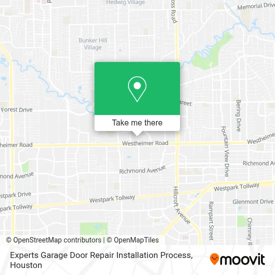 Experts Garage Door Repair Installation Process map