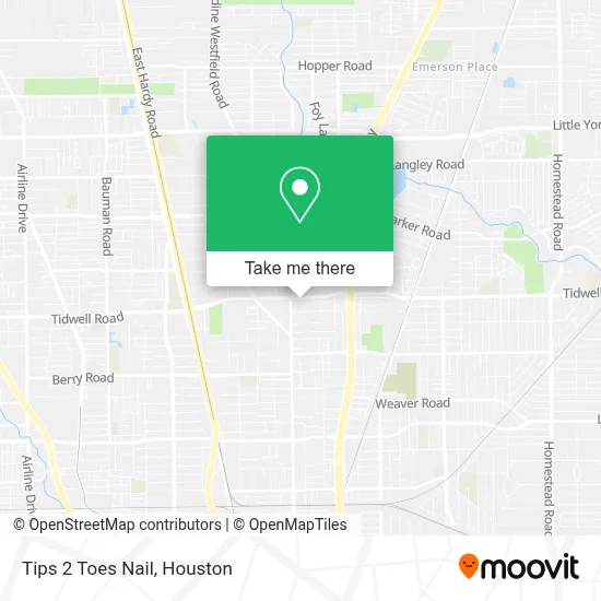 Tips 2 Toes Nail map