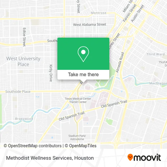 Methodist Wellness Services map