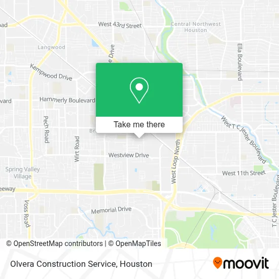Olvera Construction Service map