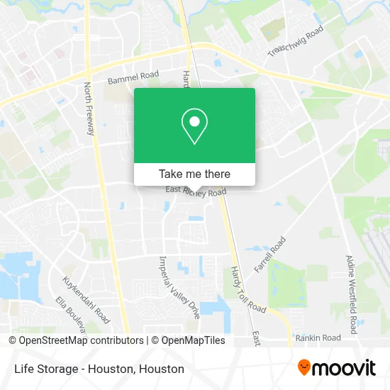 Life Storage - Houston map