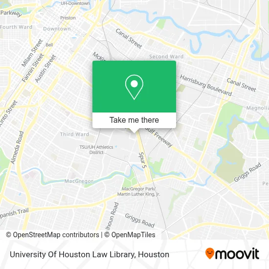 University Of Houston Law Library map