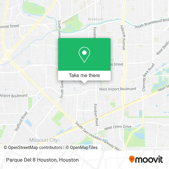 Parque Del 8 Houston map