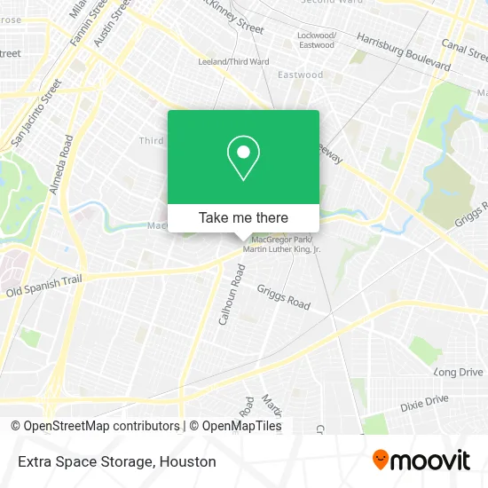 Extra Space Storage map