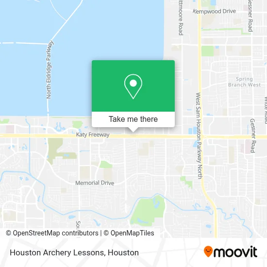 Houston Archery Lessons map
