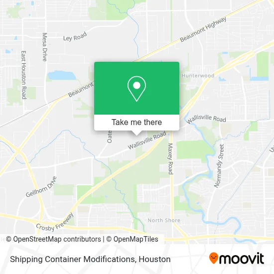 Shipping Container Modifications map
