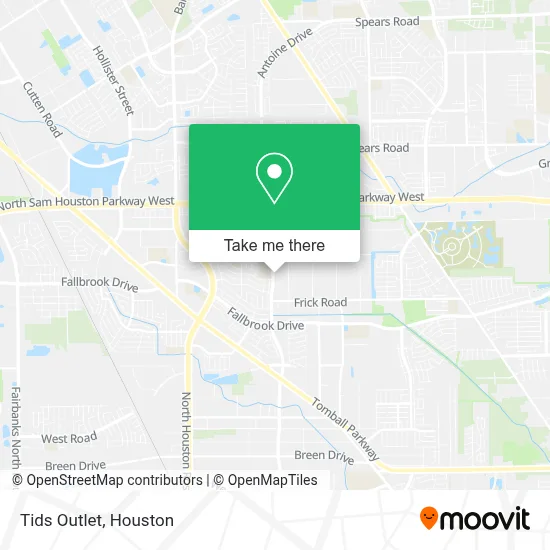 Tids Outlet map