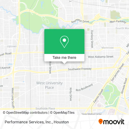 Performance Services, Inc. map