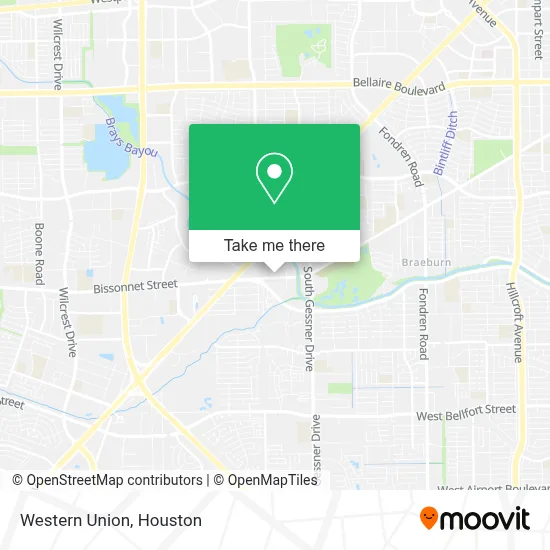 Western Union map