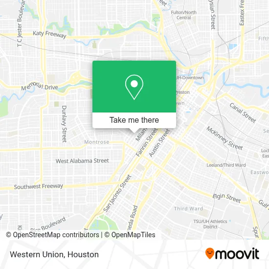 Western Union map