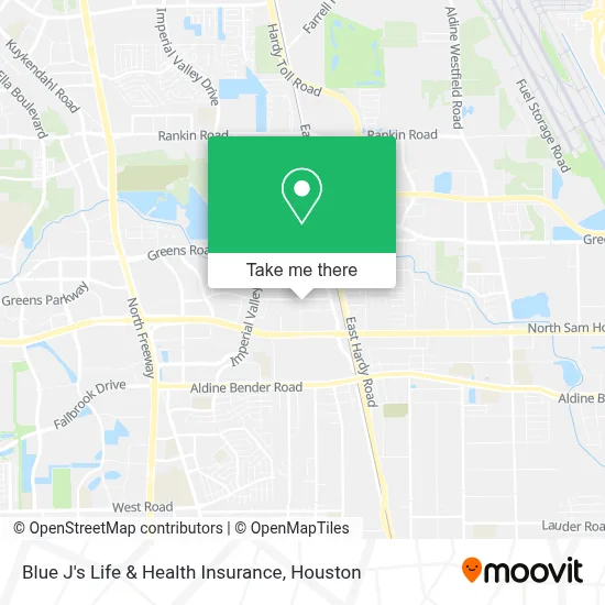 Blue J's Life & Health Insurance map