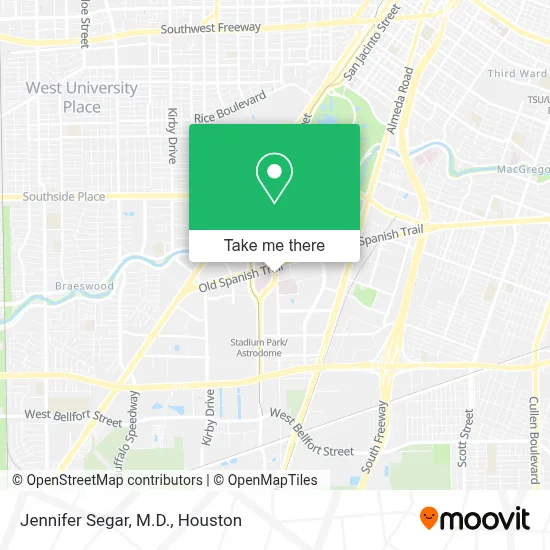 Jennifer Segar, M.D. map