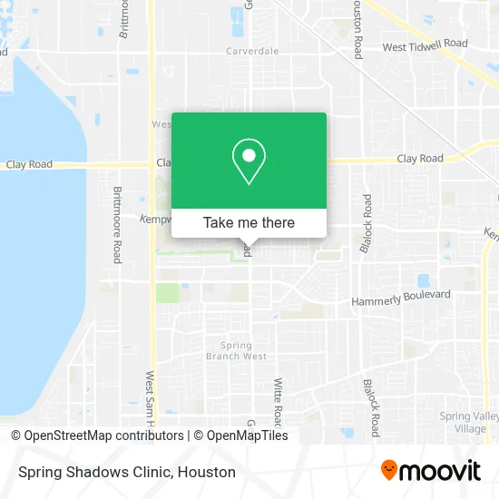 Spring Shadows Clinic map