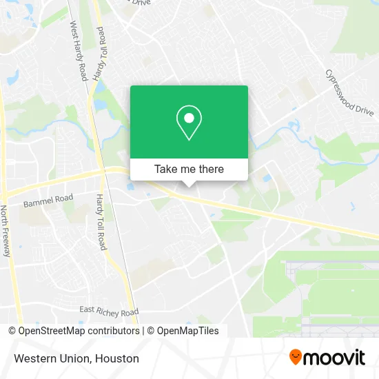 Western Union map