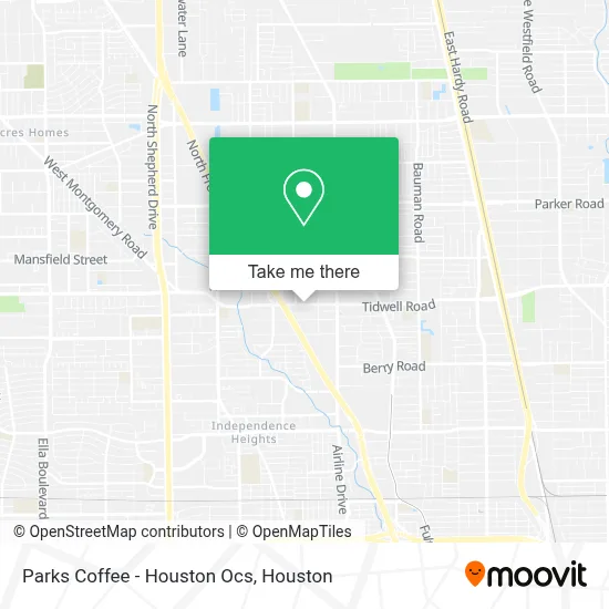 Parks Coffee - Houston Ocs map