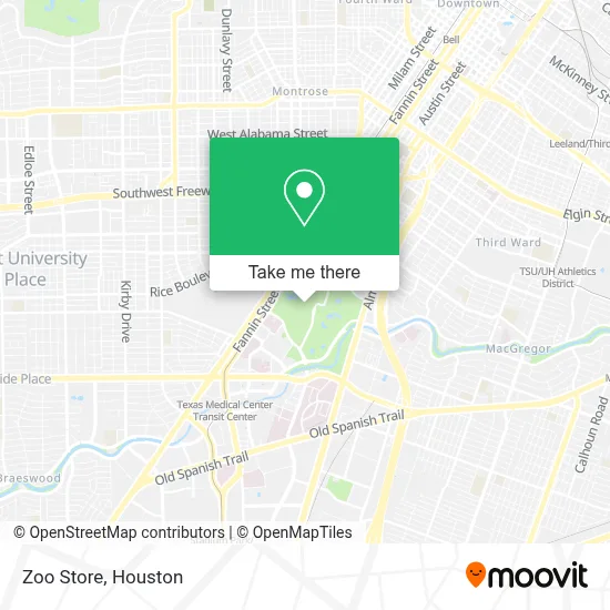 Zoo Store map