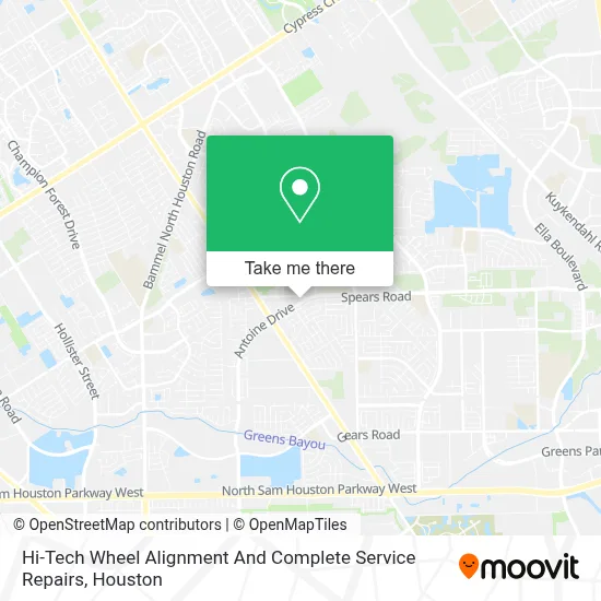 Mapa de Hi-Tech Wheel Alignment And Complete Service Repairs