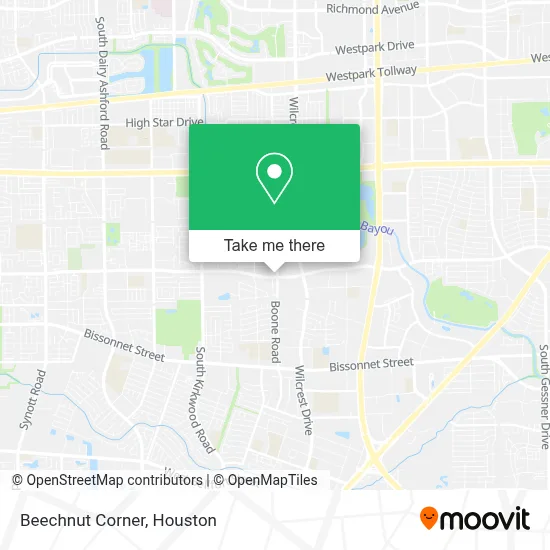 Beechnut Corner map