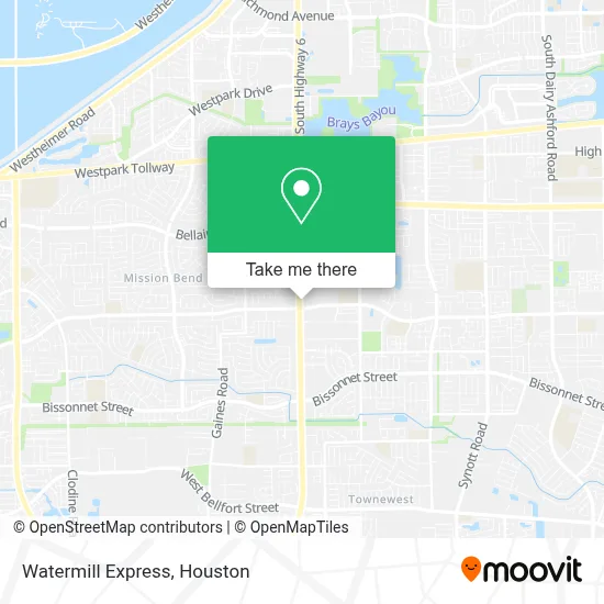 Watermill Express map