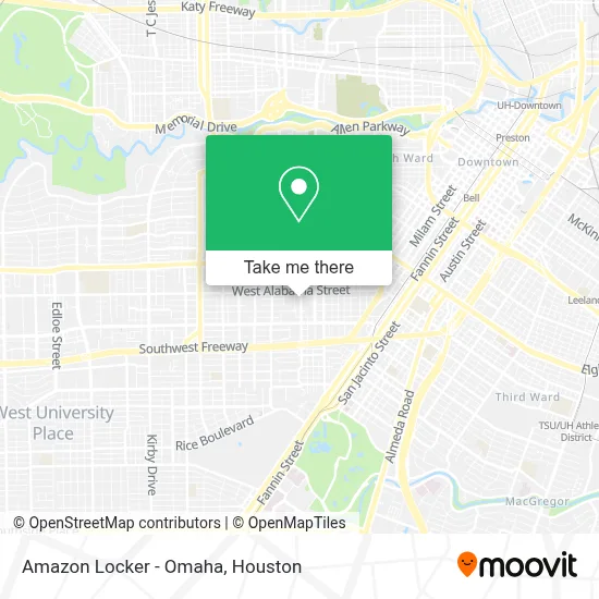 Amazon Locker - Omaha map