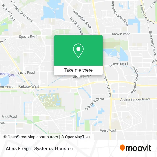 Atlas Freight Systems map