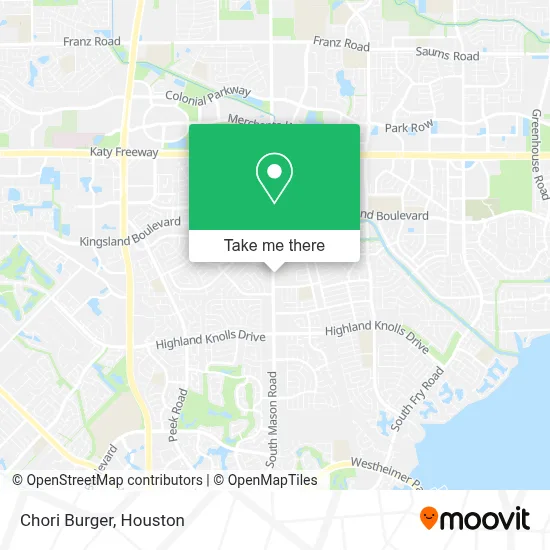 Chori Burger map